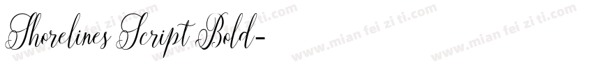 Shorelines Script Bold字体转换